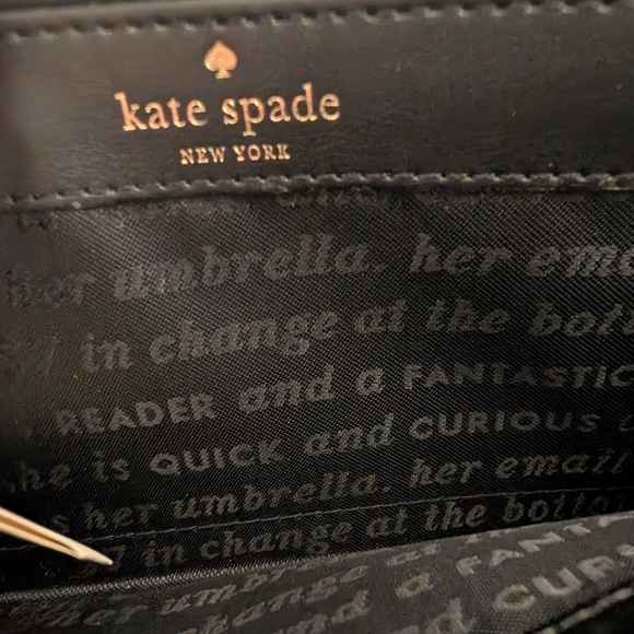 kate spade Pink and Black Floral Wallet STORYBOOK LINING EUC! - Picture 5 of 7